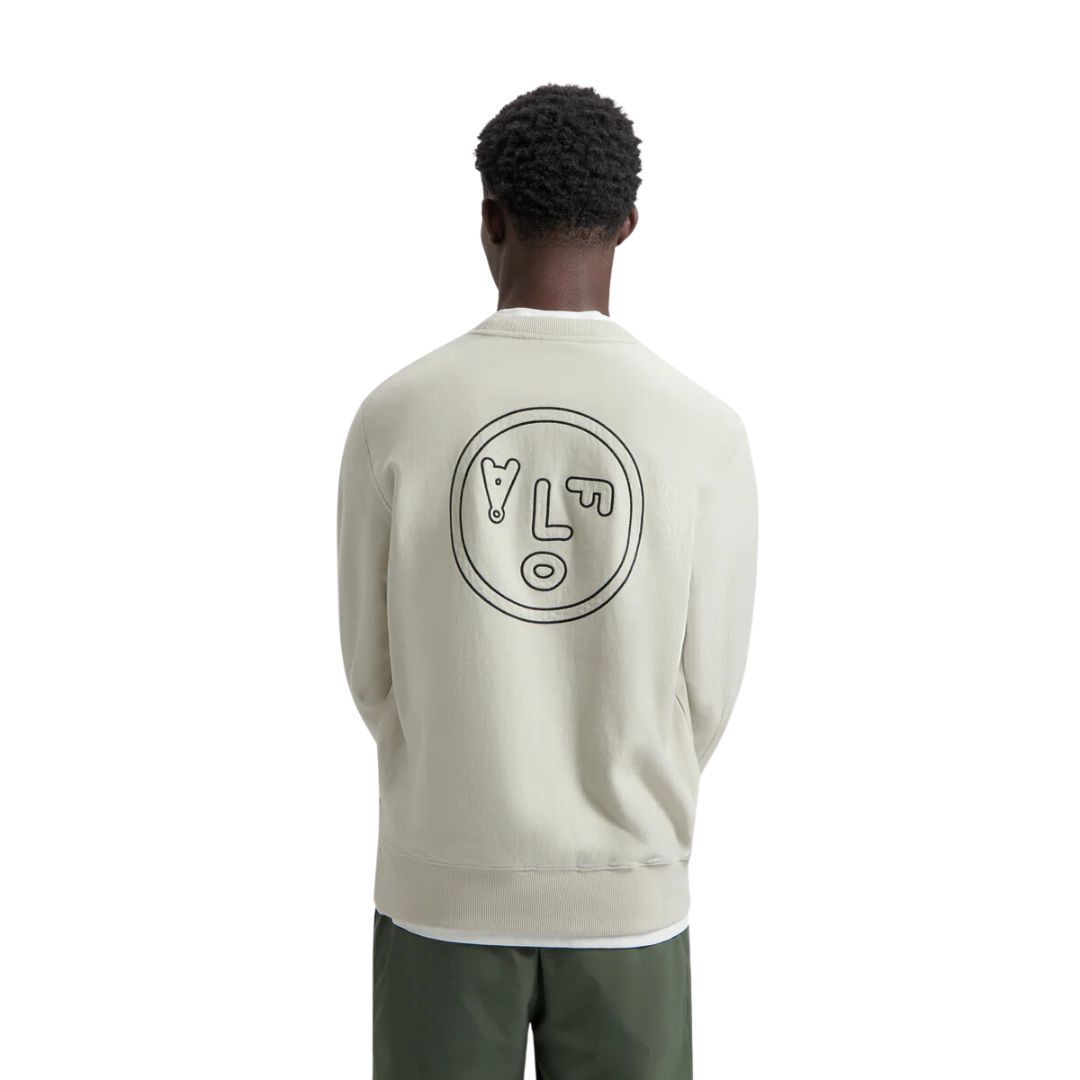 Olaf Face Crewneck Cement, Maat: S