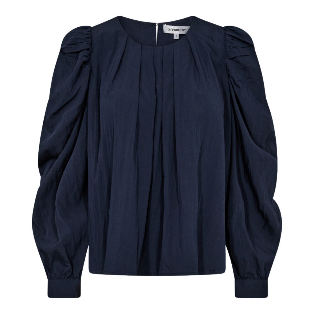 Co&#39;couture VivaCC Pleat Blouse Navy