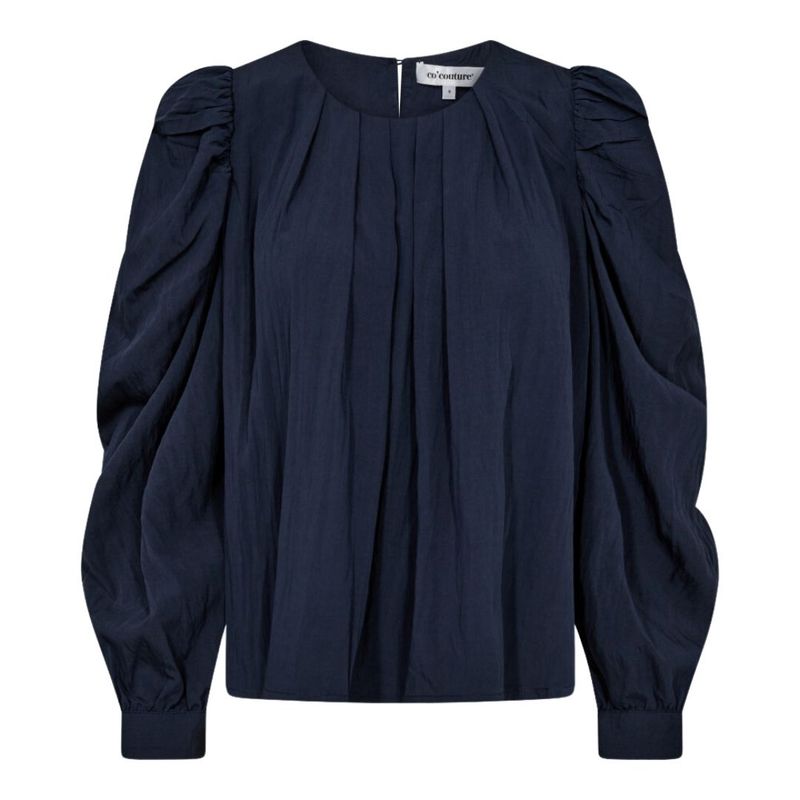 Co&#39;couture VivaCC Pleat Blouse Navy