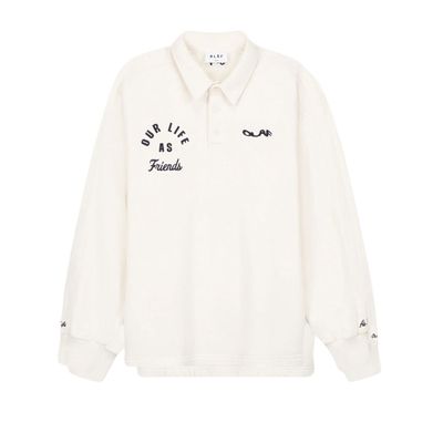 Olaf Varsity Polo Sweat Off White