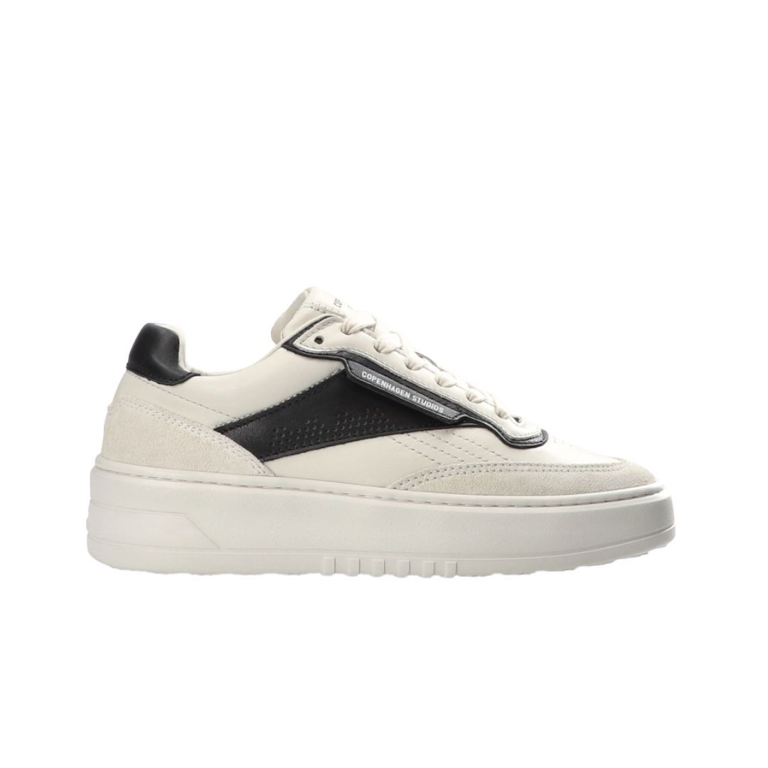 Copenhagen Studios CPH89 Leather mix Cream Black