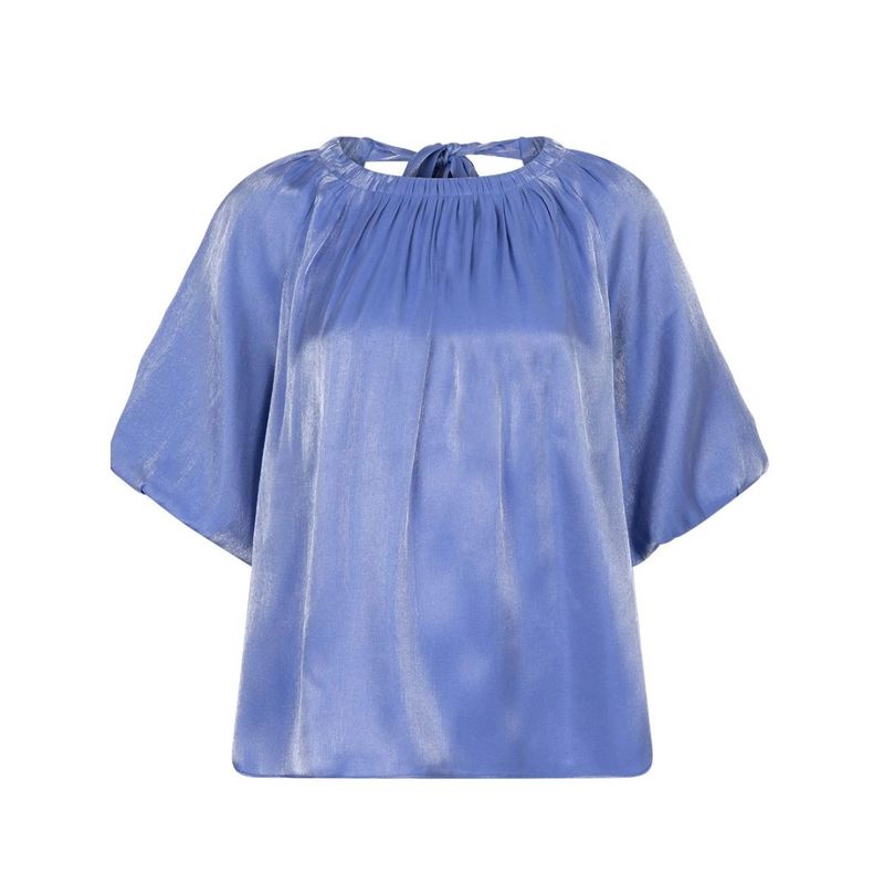 Dante6 Simo shimmer back detail top Cornflower Blue