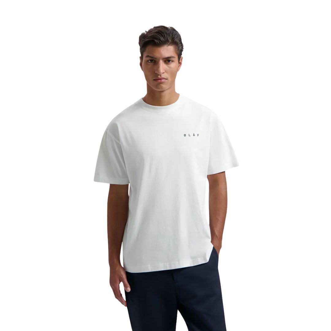 Olaf marbles Tee Optical White