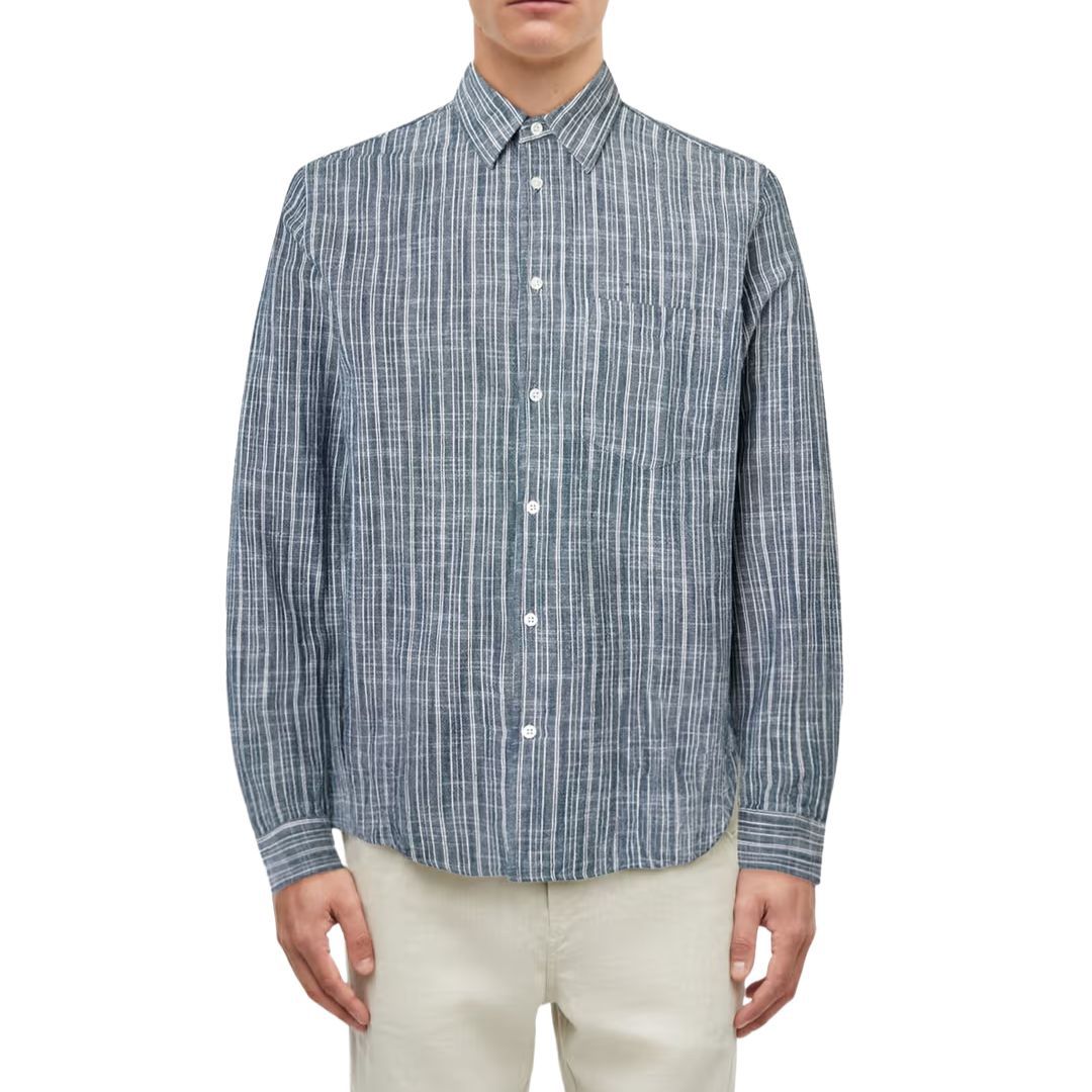 Samsoe Samsoe Liam FP shirt 14246 Orion blue st