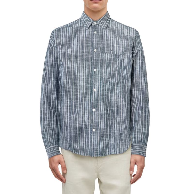 Samsoe Samsoe Liam FP shirt 14246 Orion blue st
