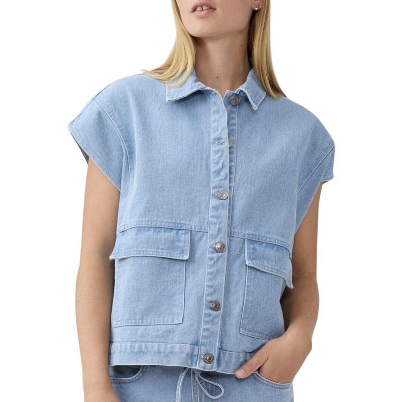 Modstrom TenorMD vest Denim Blue