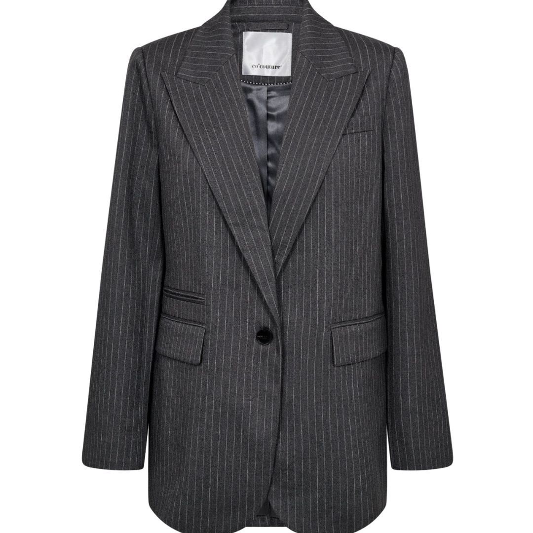 Co&#39;couture IdaCC Pin Single Oversi Blazer Mid Grey