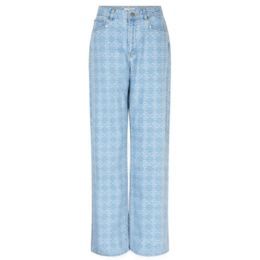 Dante6 Nuit wideleg monogram jeans Skywash Blue