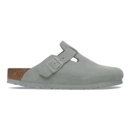 Birkenstock Boston Suede Leather Pure Sage, Maat: 37