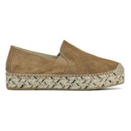 Viguera Espadrilles Loafer Plateau Vitelo Whisky, Maat: 37