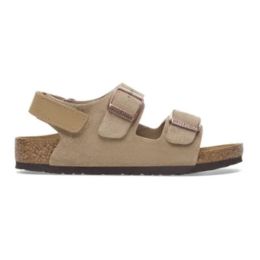 taupe suede kinder sandaal