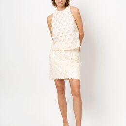 Dante6 Sarah sequins pencil skirt Butter Cream