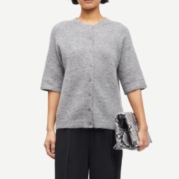 Samsoe Samsoe Saanoura ss cardigan 7355 Grey Mel