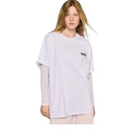 American Vintage t-shirt Fizvalley 20 Years Blanc, Maat: XS