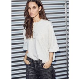 Haute L&#39;Amitié HLT SS Logo Sweat Pearl Melange