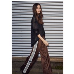 Haute L&#39;Amitié Baggy Track Tall Pants Mocca
