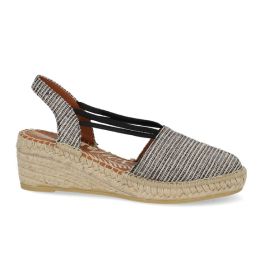 Viguera Espadrilles Zwart Combi, Maat: 37