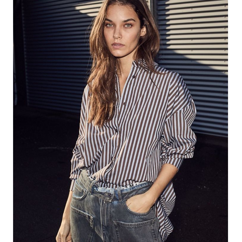 Haute L&#39;Amitié Melvin Stripe Twist Mocca Stripe