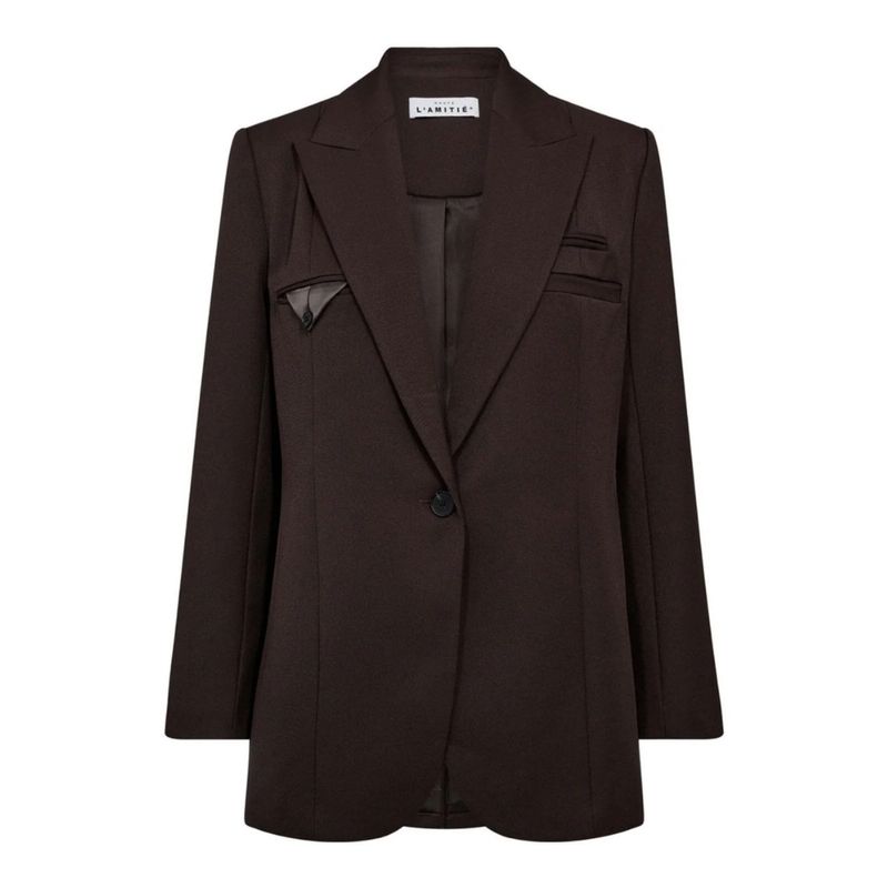 Haute L&#39;Amitié Premiere Single Blazer Mocca