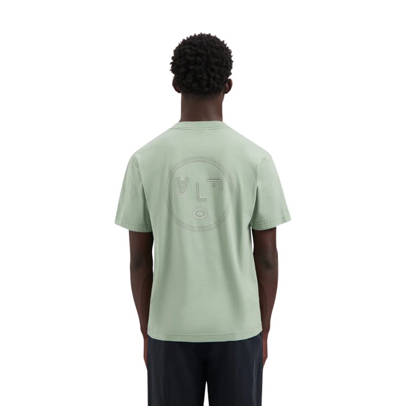 Olaf Hussein Lined Face Tee Green Milieu