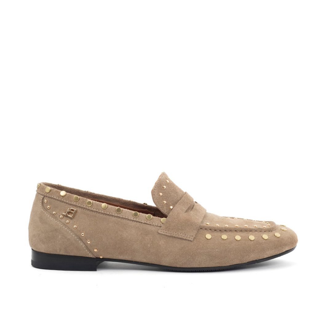 Babouche Dames loafer Avery Taupe, Maat: 36