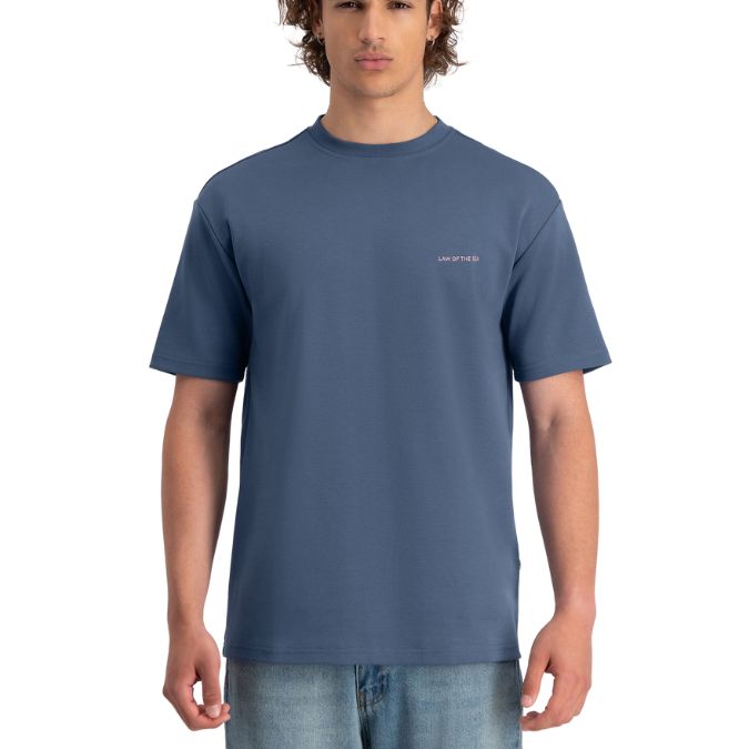 Law of the Sea Blauw Epicentre Artwork heren Tee