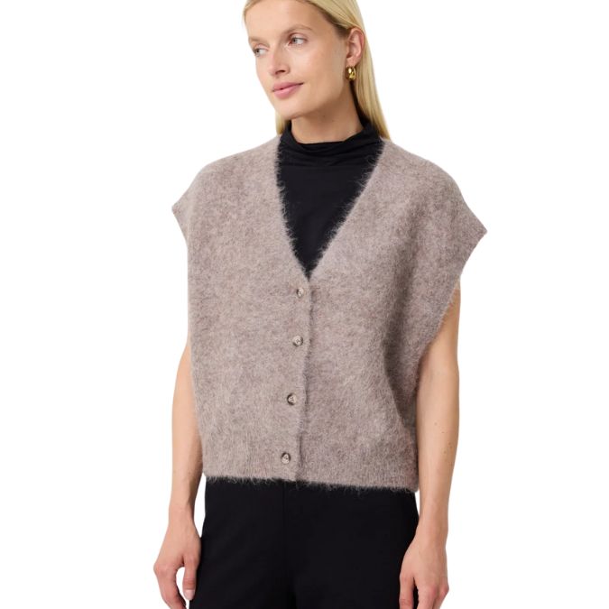 Knit-ted Constanze Cardigan mocca dames
