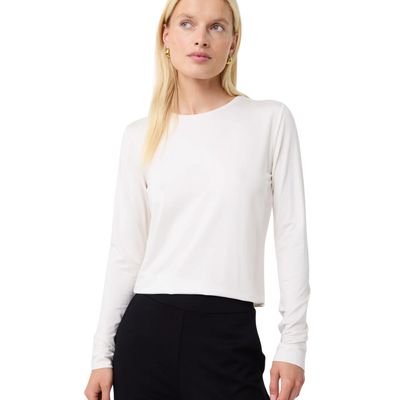 Knit-ted off White Zoe Top dames