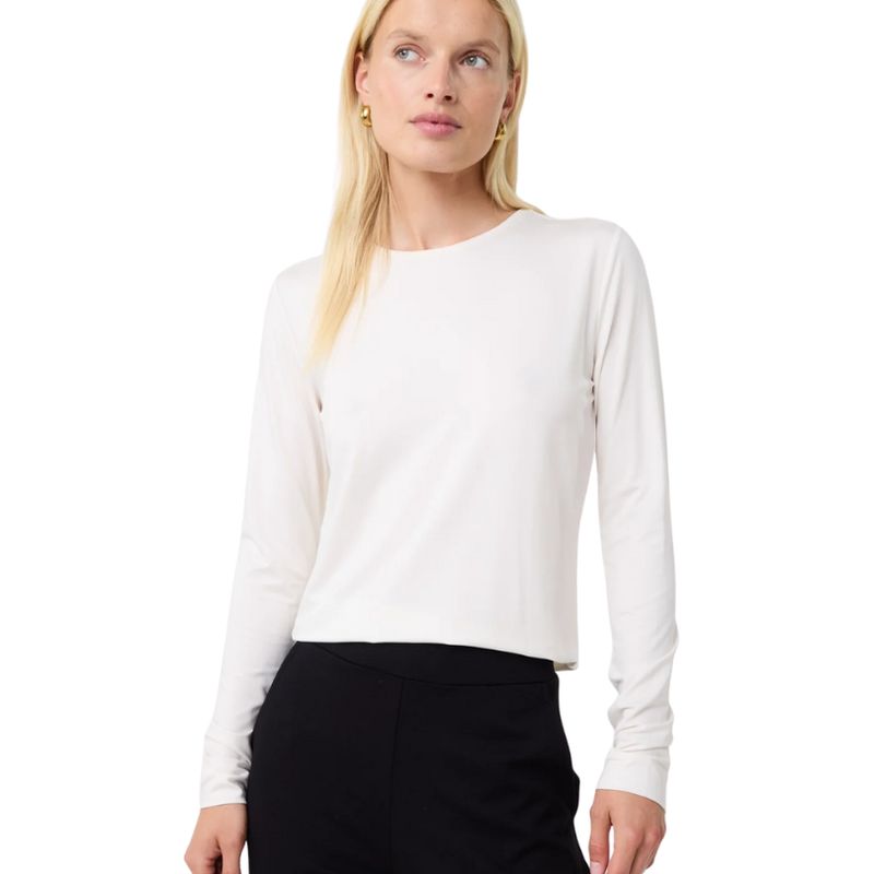 Knit-ted off White Zoe Top dames