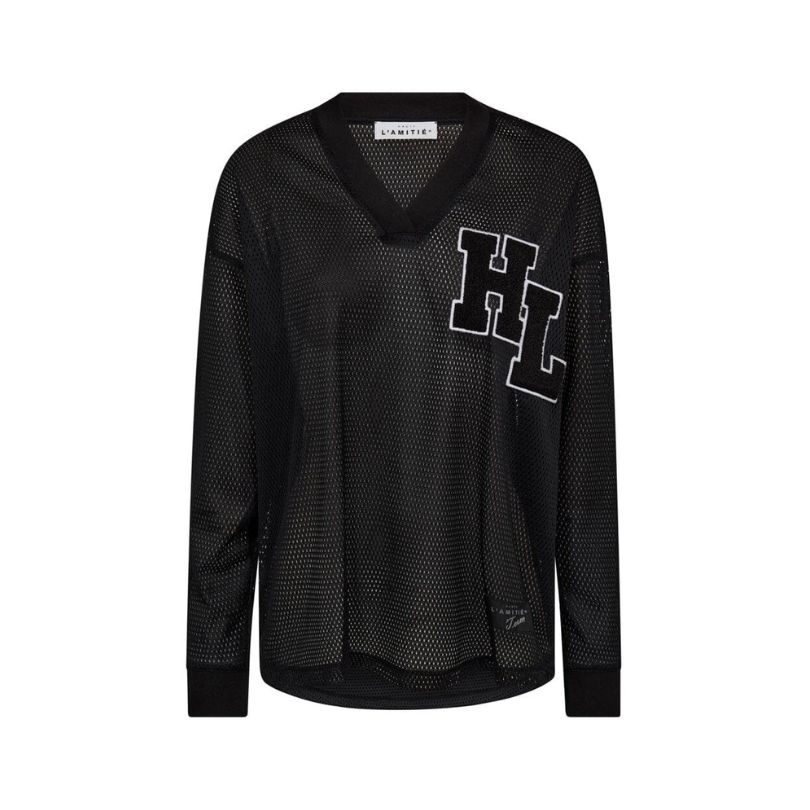 zwarte dames shirt van haute l&#39;amitié
