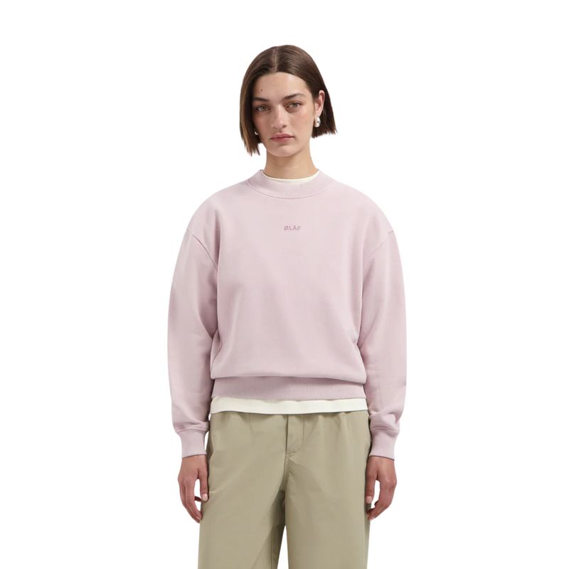 Olaf Hussein Lila dames Crewneck