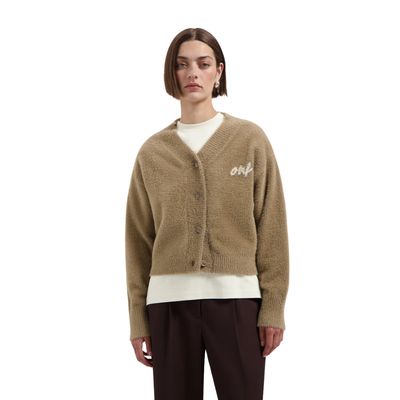 wolle damesvest van olaf met logo