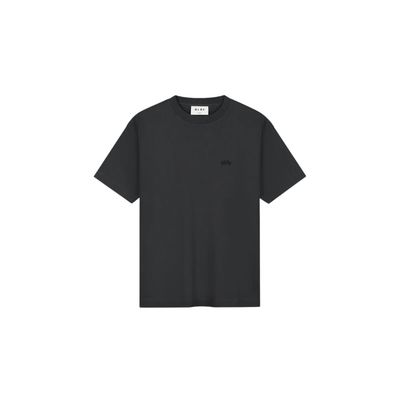 grijs heren t-shirt met logo van Olaf Hussein
