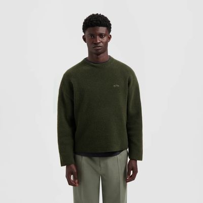 groen wollige heren sweater van Olaf hussein