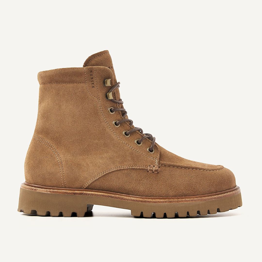 Nubikk licht bruin Ethan Harvey heren boot, Maat: 40
