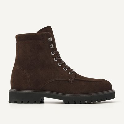 Nubikk donker bruin Ethan Harvey heren boot