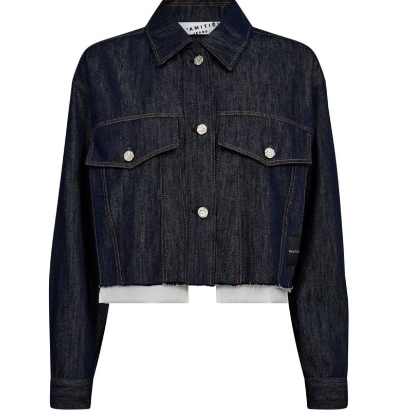 Haute L&#39;Amitie Denim Cargo crop dames shirt