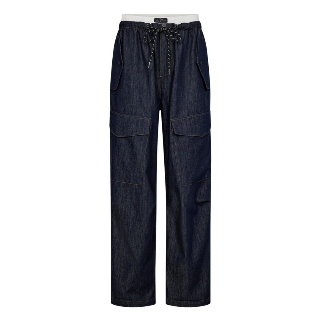 Haute L&#39;Amitie Denim Cargo Tall dames trouser