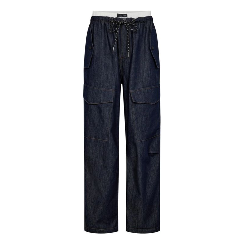Haute L&#39;Amitie Denim Cargo Tall dames trouser