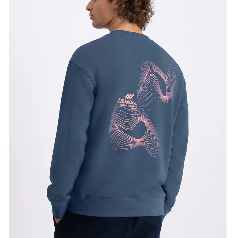 Law of the Sea blauw Themis heren sweater