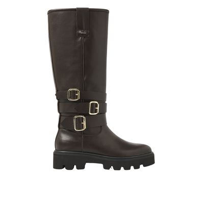 Nubikk donkerbruin Frankie Lynn dames boot