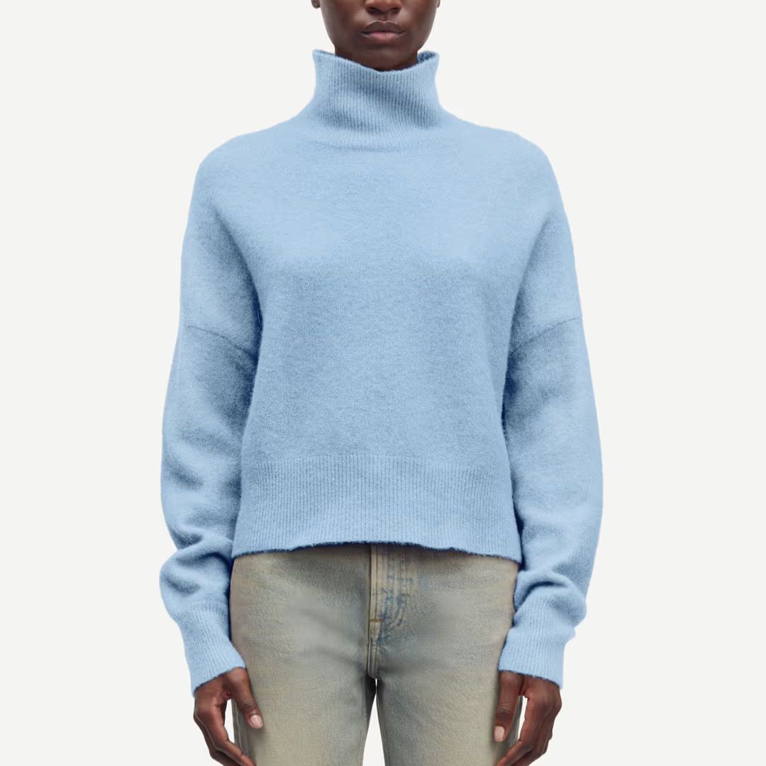 Samsoe Samsoe blauw Nola dames turtleneck 7355