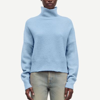 Samsoe Samsoe blauw Nola dames turtleneck 7355