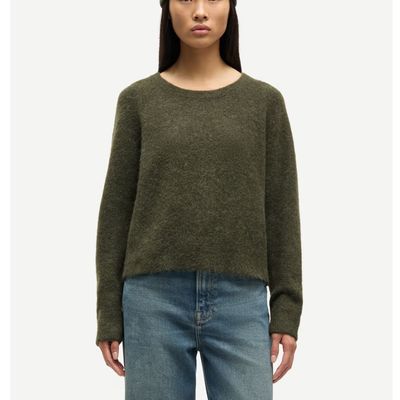 Samsoe Samsoe groen Nor dames overneck 7355
