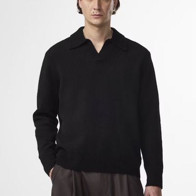 NN07 zwart Hope 6683 heren boucle polo