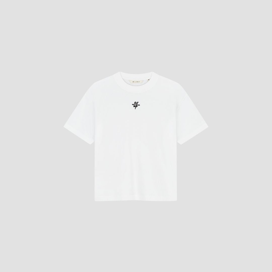 Olaf Monogram Regular Tee Optical White