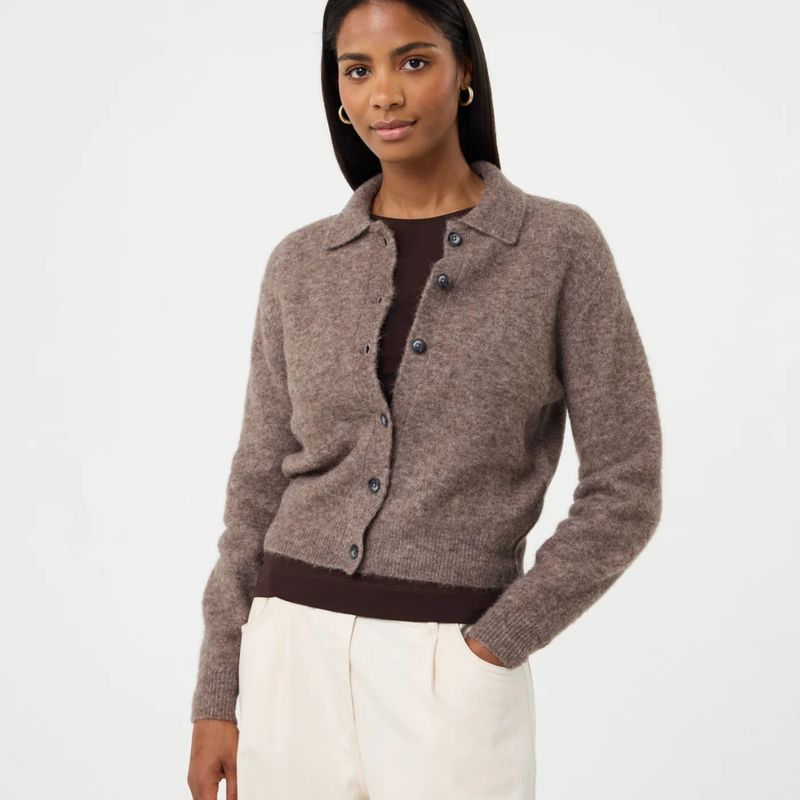 Knit-ted bruin Danny dames Cardigan