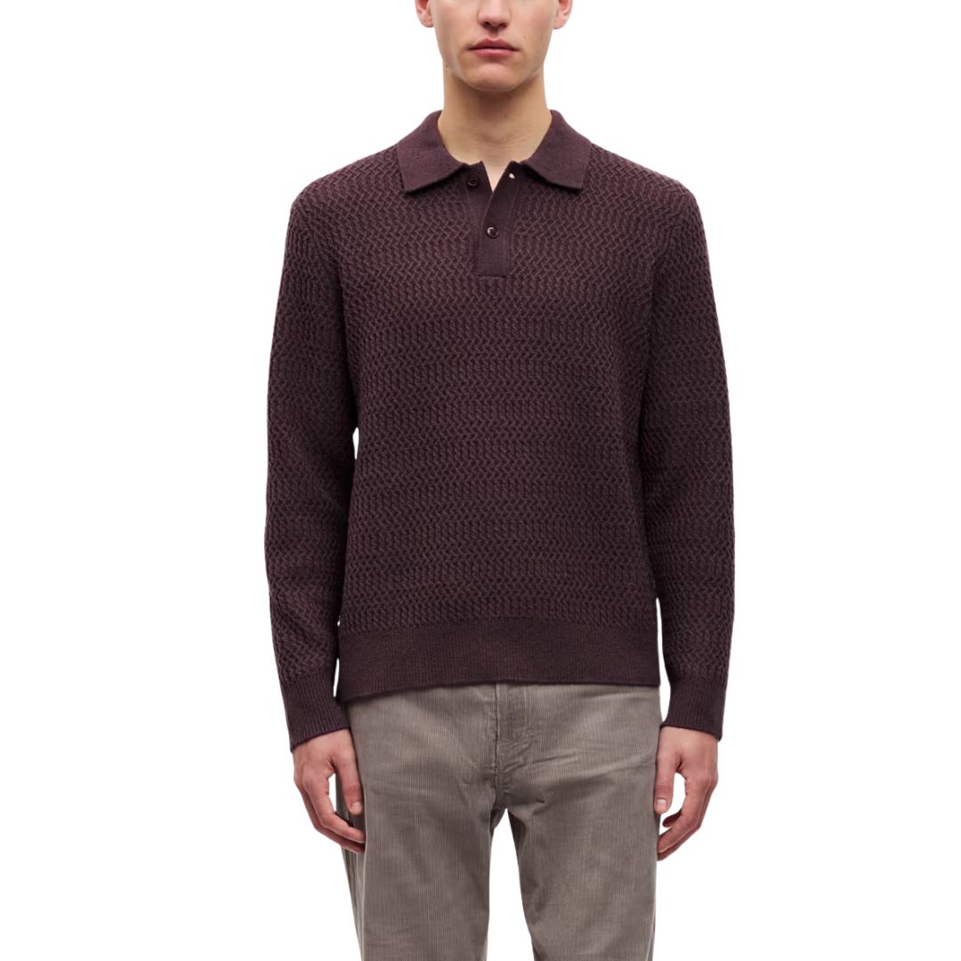 Samsoe Samsoe bordeaux Sacaiden heren polo 11250