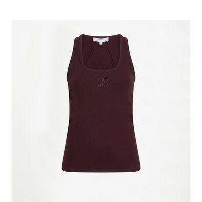 Dante 6 bordeaux Zora logo dames tanktop