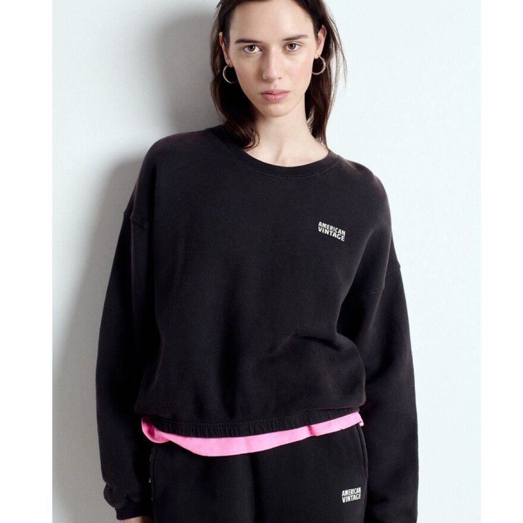 American Vintage antracite Izubird dames sweater